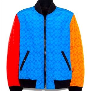 Unisex Coach luxury multicolor stylish jacket